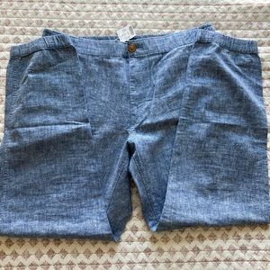 JCrew Linen Joggers - Large